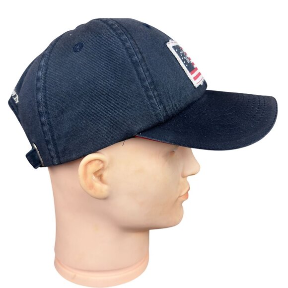 American Revolution Strapback Hat Navy Blue 1776 Flag Patch Yorktown Embroidery - Picture 4 of 14